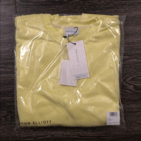 BNWT Size M (2) & L (3) - John Elliott Oversized Crewneck Terry Pullover Toxic - Picture 7 of 7